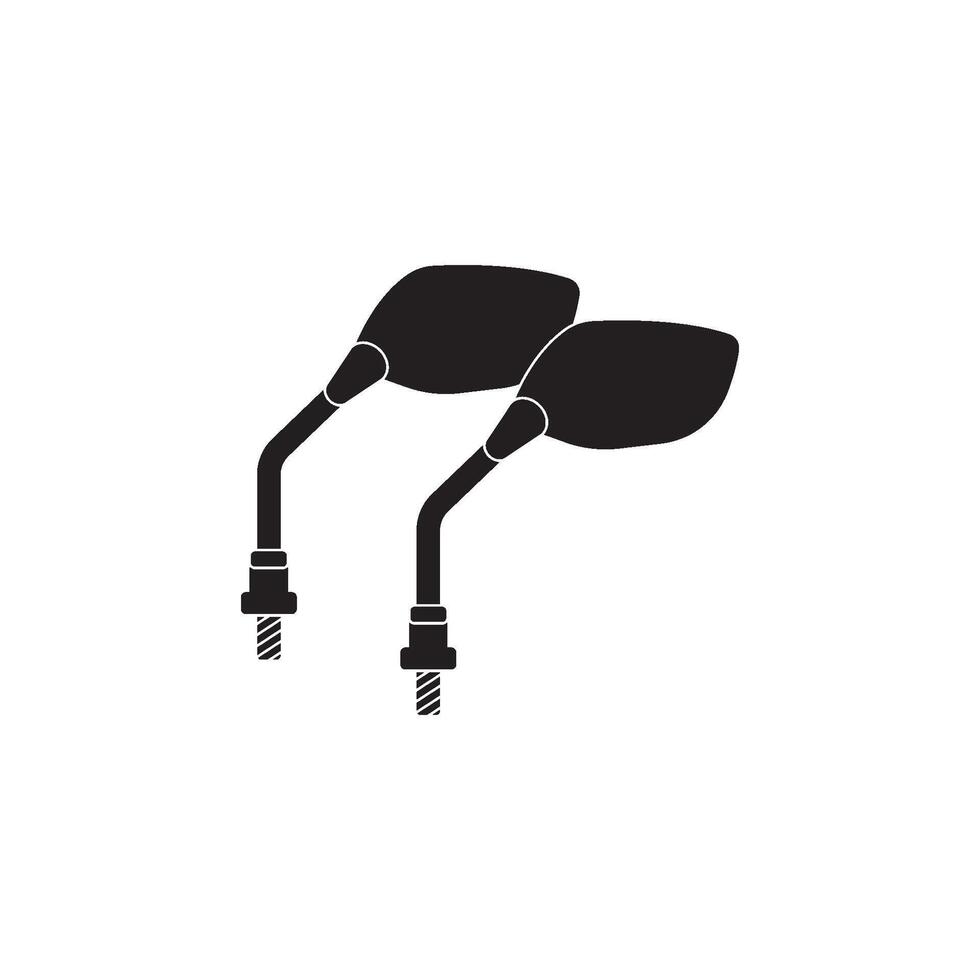 Motorcycle rear view mirror symbol icon illustration design vector