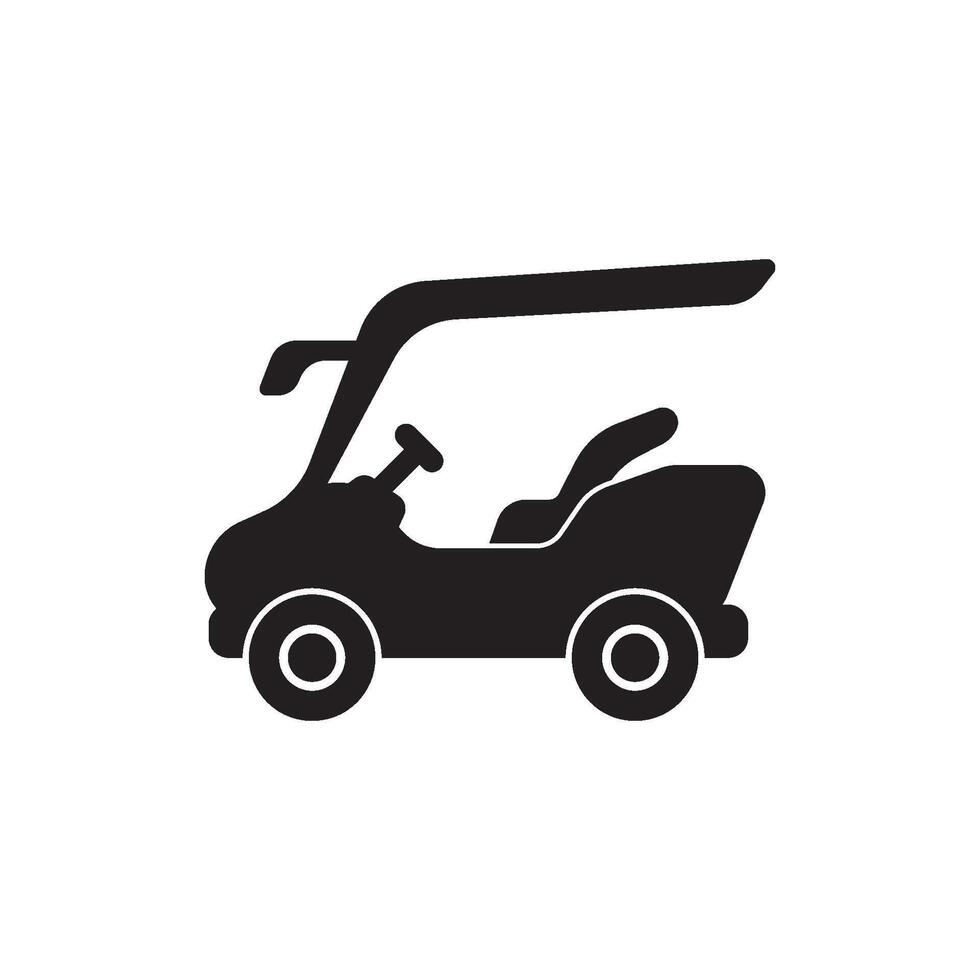 Golf car logo icon design illustration template vector