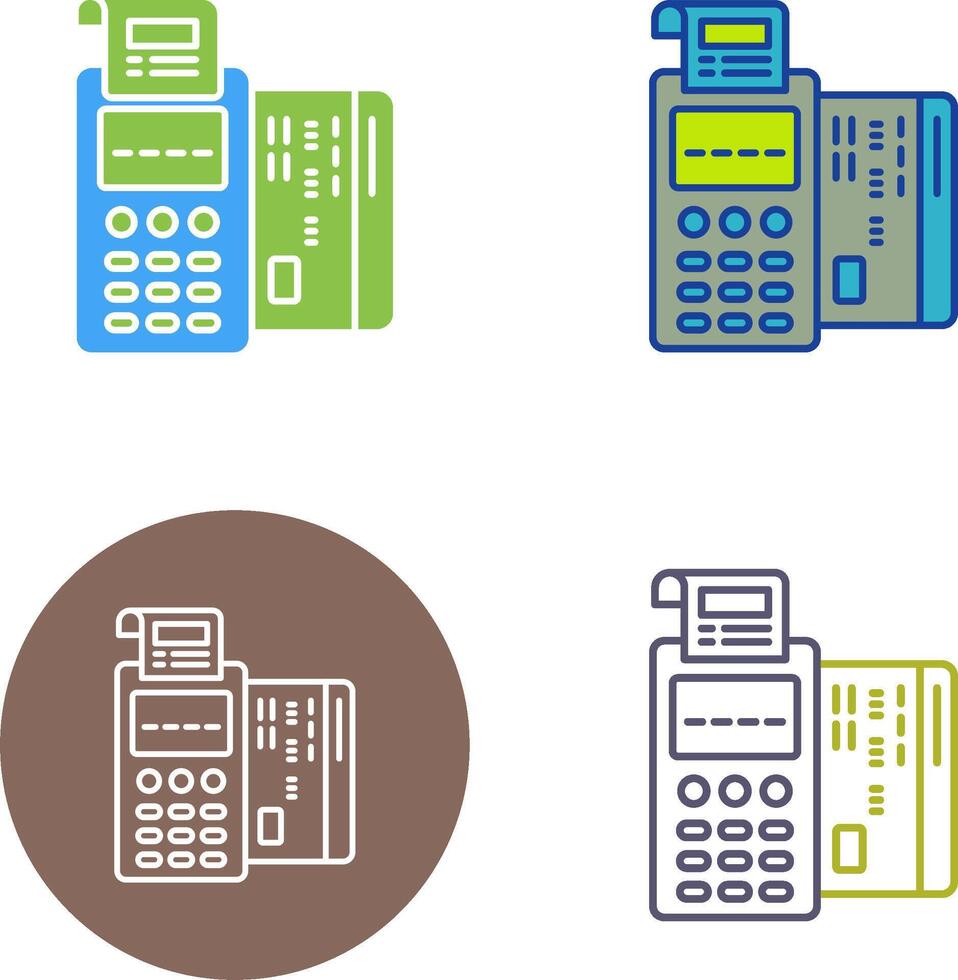 Pos Terminal Icon Design vector