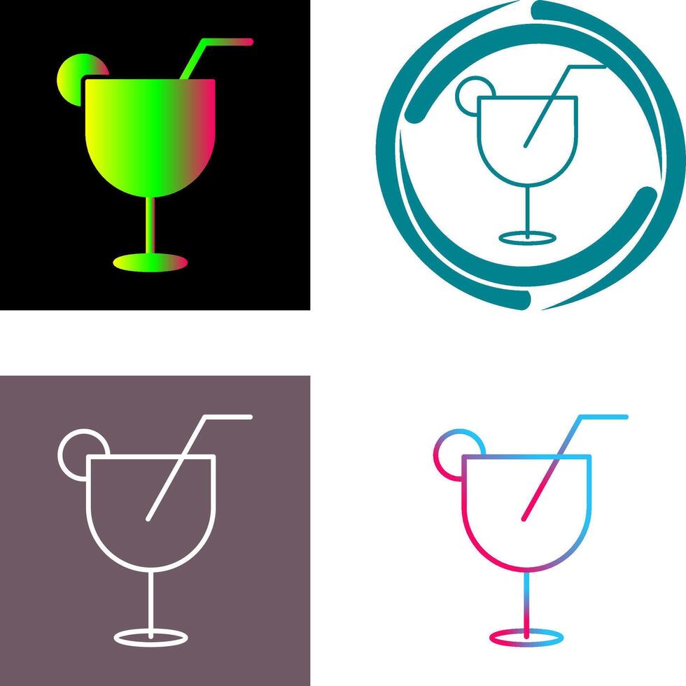 Unique Drinks Icon Design vector