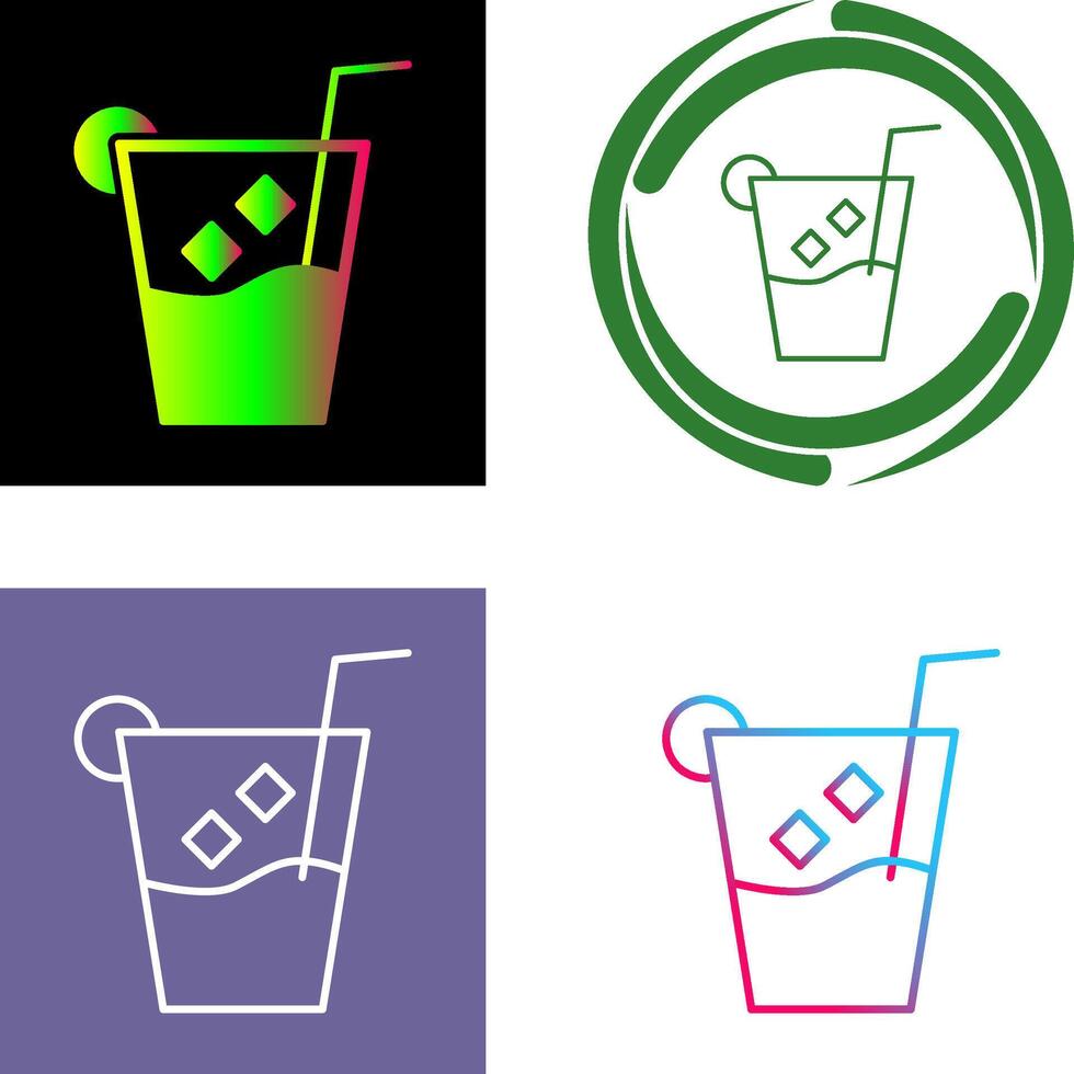 Unique Whiskey Sour Icon Design vector