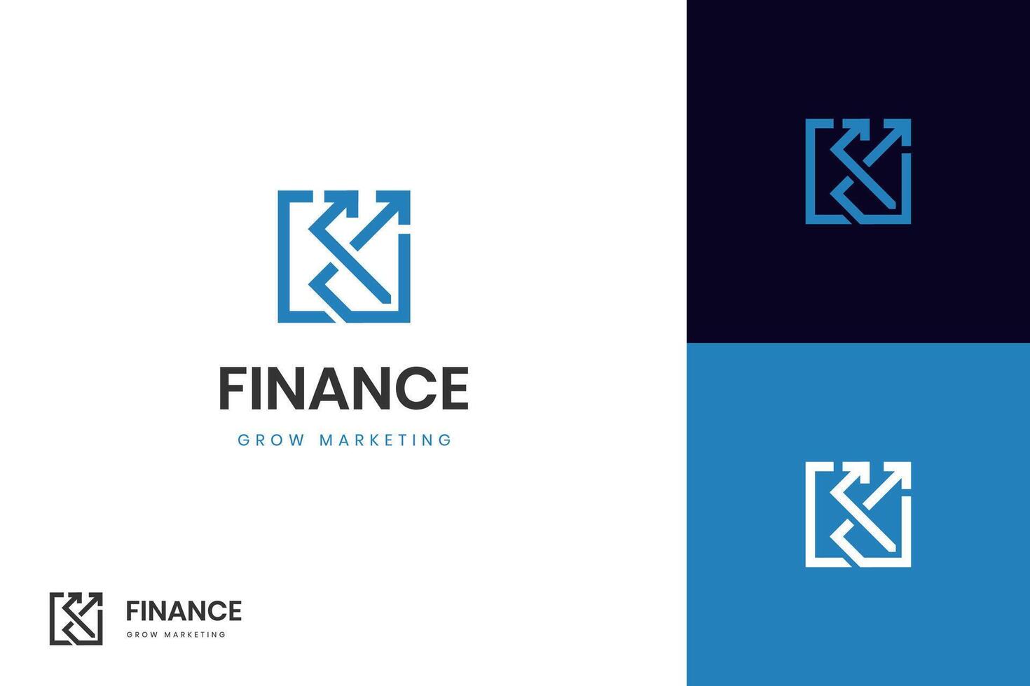 financial growth up logo icon design with arrow combined for economy, finance element symbol vector