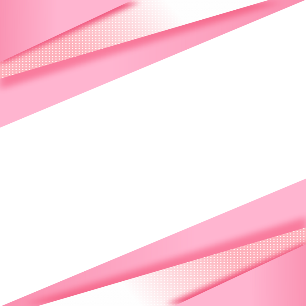 Abstrak pink gradien papercut png