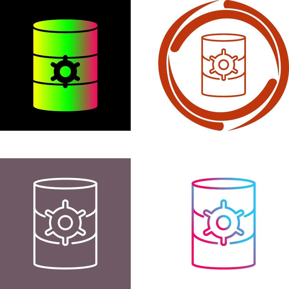 Unique Database Management Icon Design vector