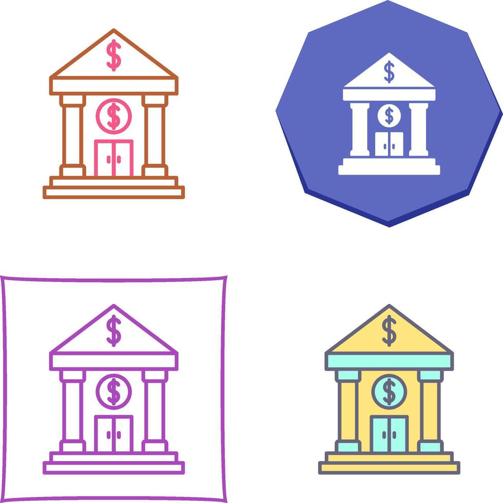 Bank Icon Design vector