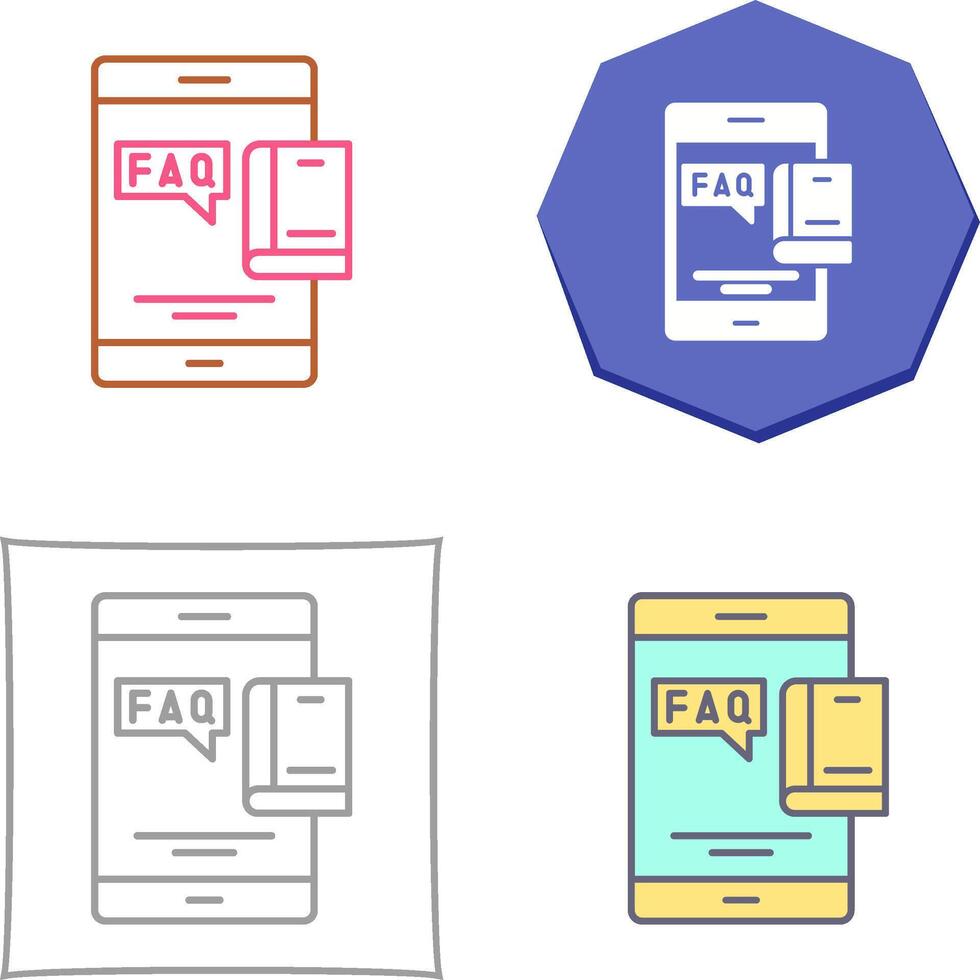 Faq Icon Design vector