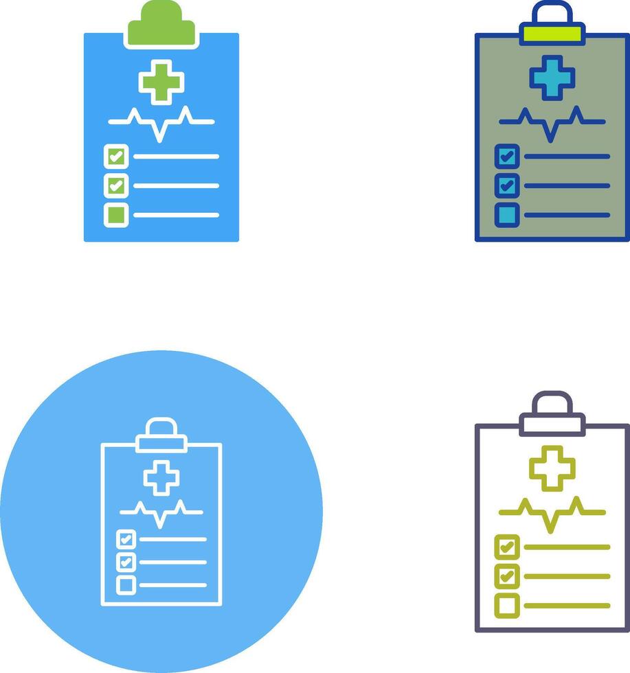 Medical History Icon Design vector