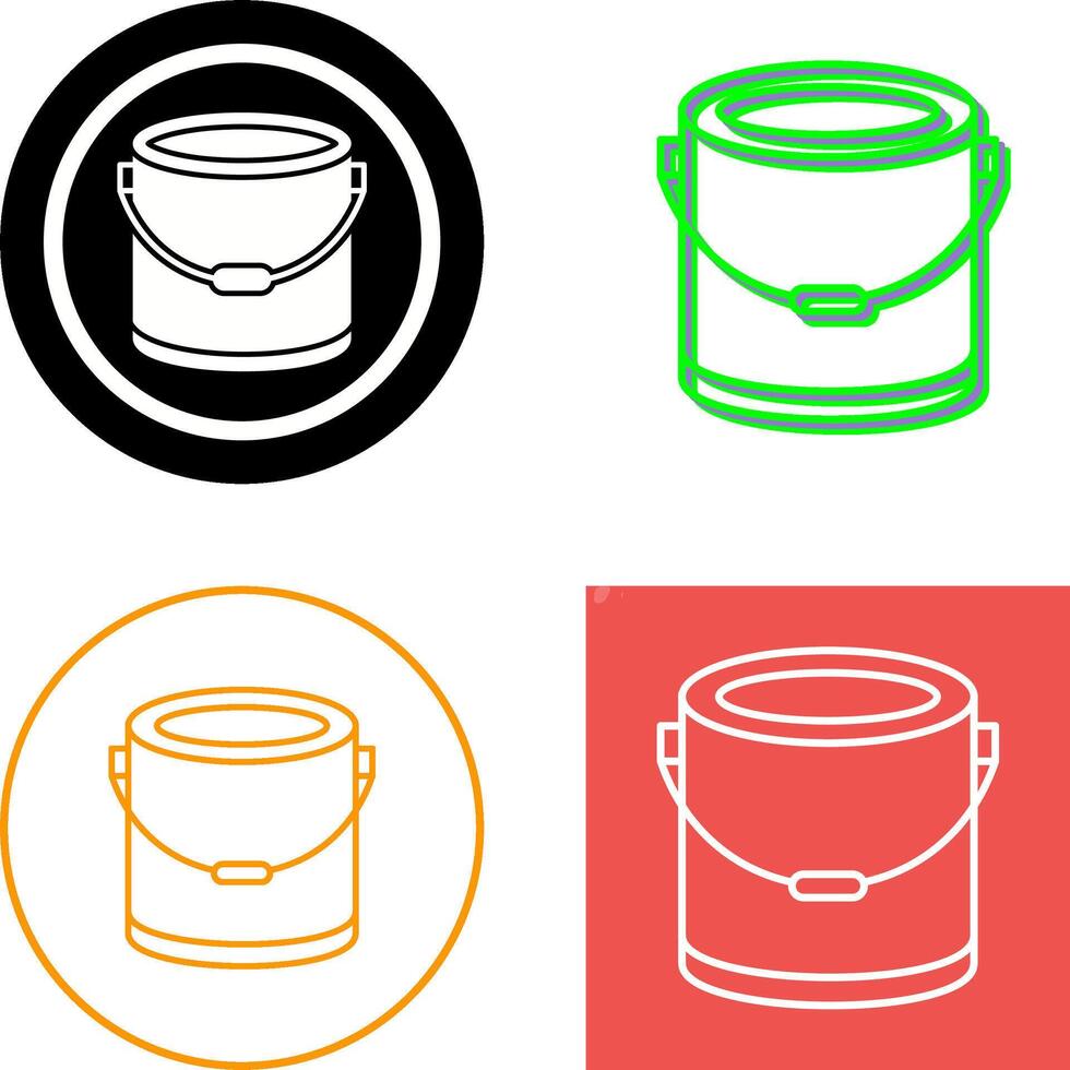 Paint Bucket Icon Design vector
