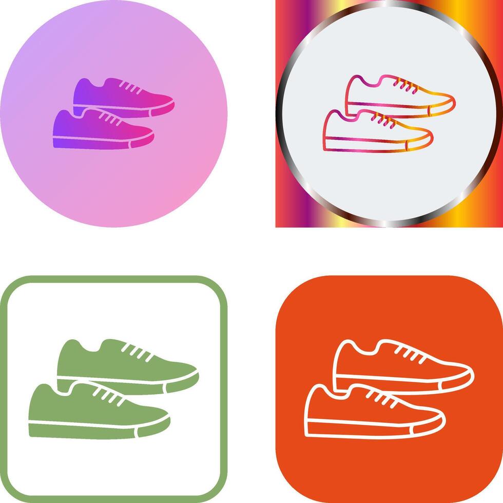 zapatillas icono diseño vector