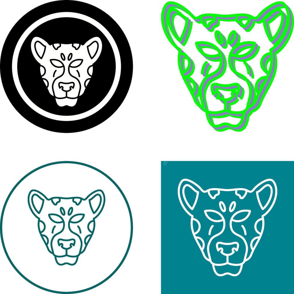 leopard Icon Design vector