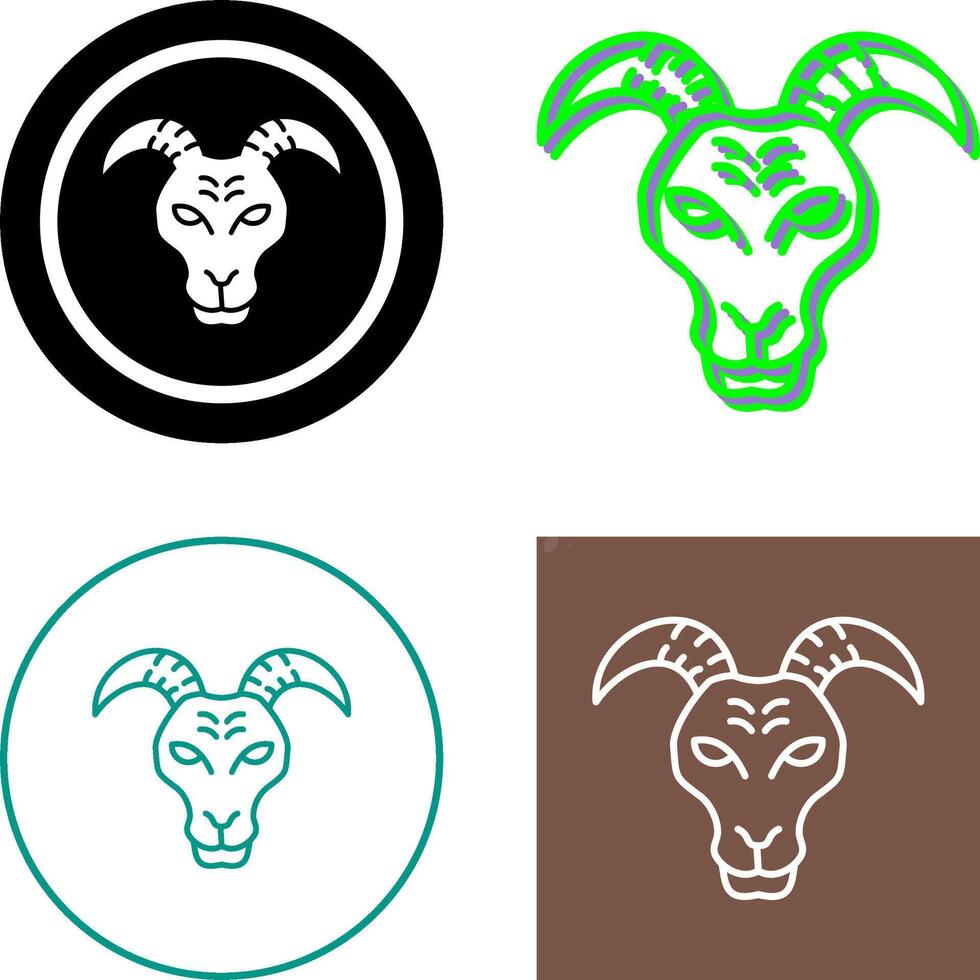 Goat Icon Design vector