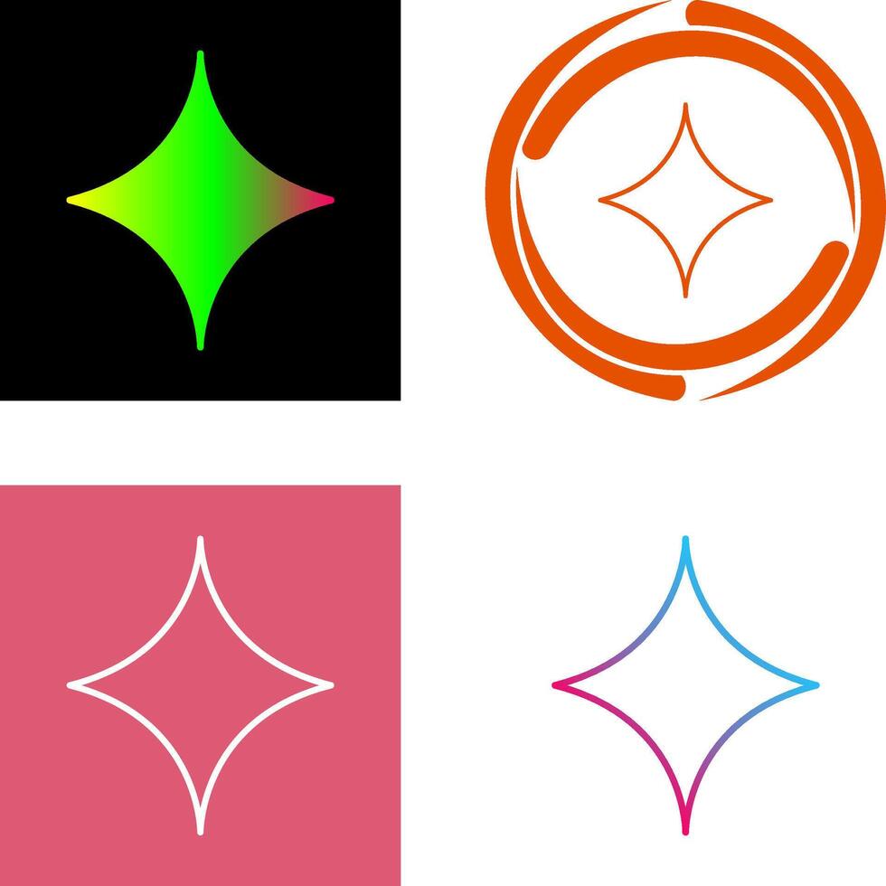 Unique Diamond Icon Design vector