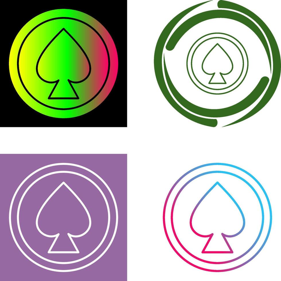 Unique Spade Icon Design vector
