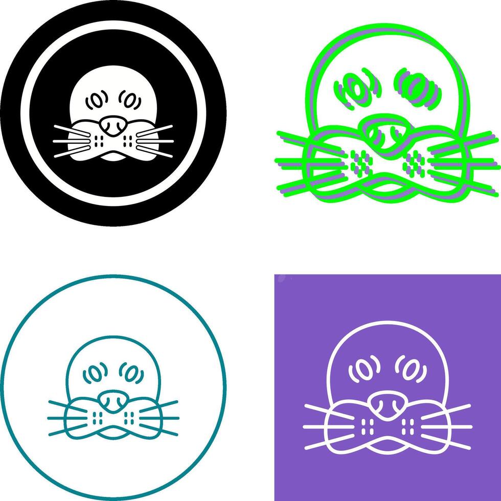 Seal Icon Design vector