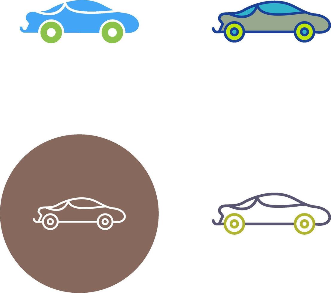 Sports Car Icon Design vector