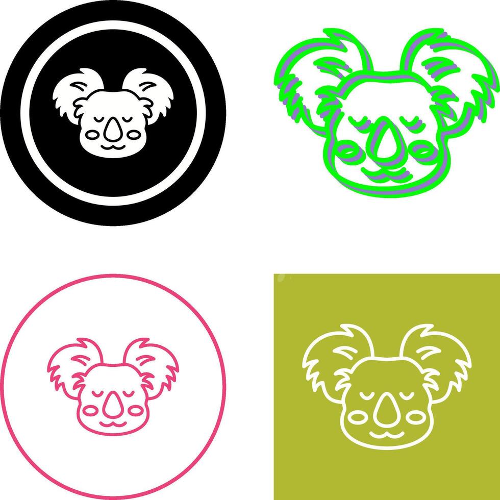 Koala Icon Design vector