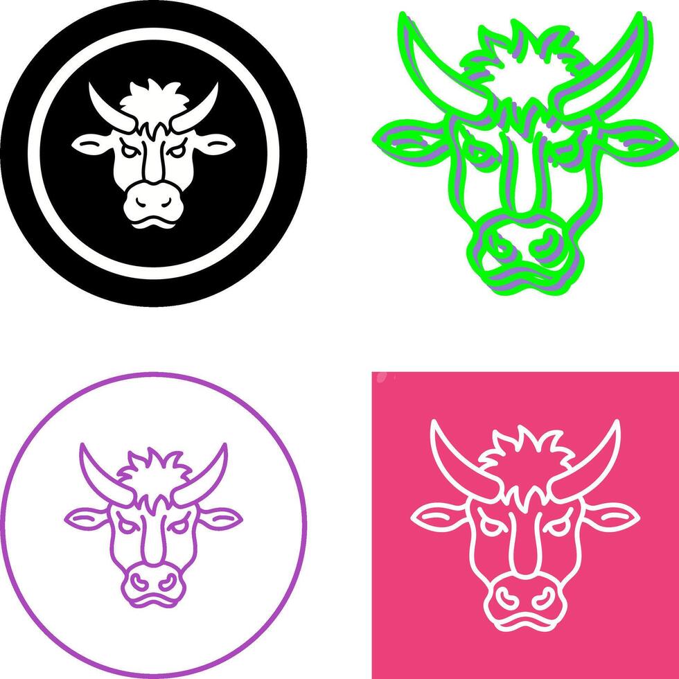 Bison Icon Design vector