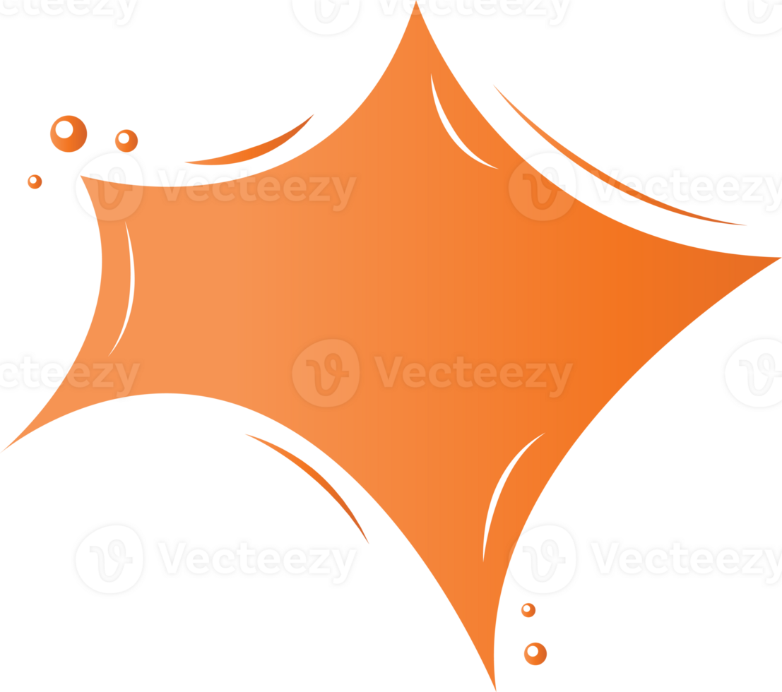 ster bubbel toespraak grens kader gradiant ontwerp voor decoratie of hightlight tekst woord uitverkoop prijs png
