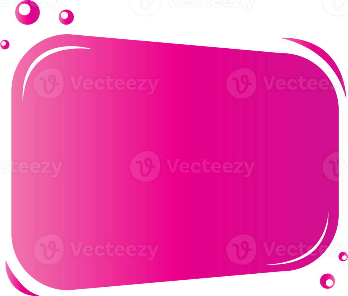 Bubble Speech border frame Gradiant design for decoration or hightlight text word sale price png