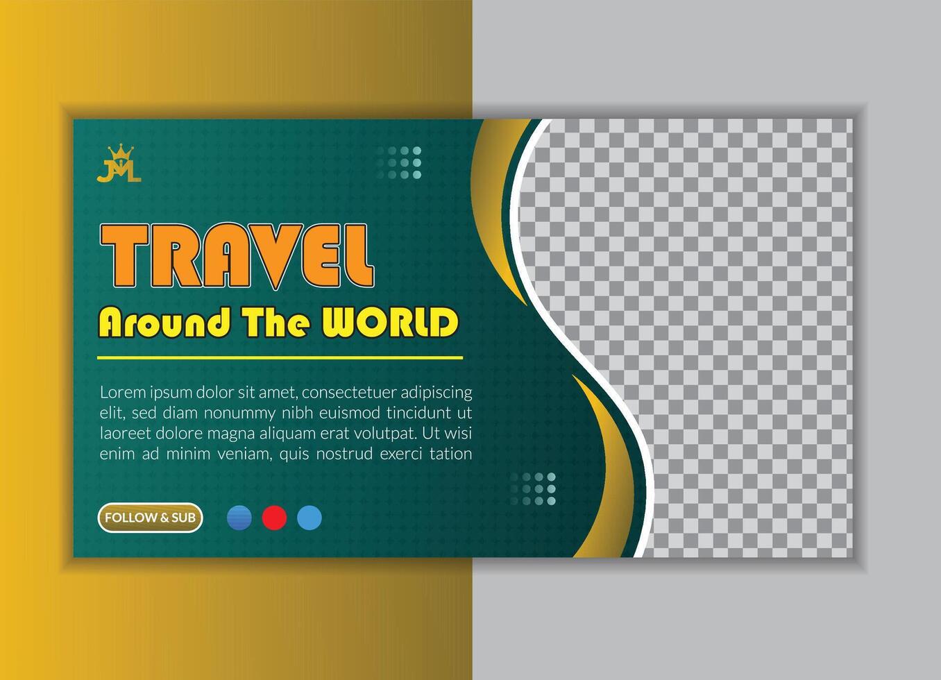 Thumbnail Banner Design Free vector