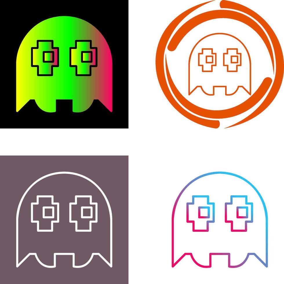 Unique Game Character Icon Design vector