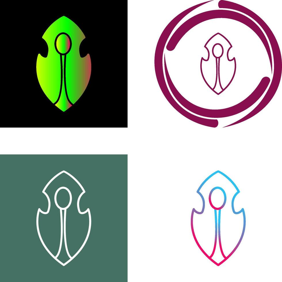 Unique Game Character Icon Design vector