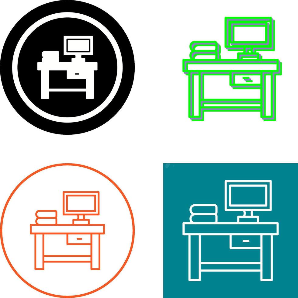 Table Icon Design vector
