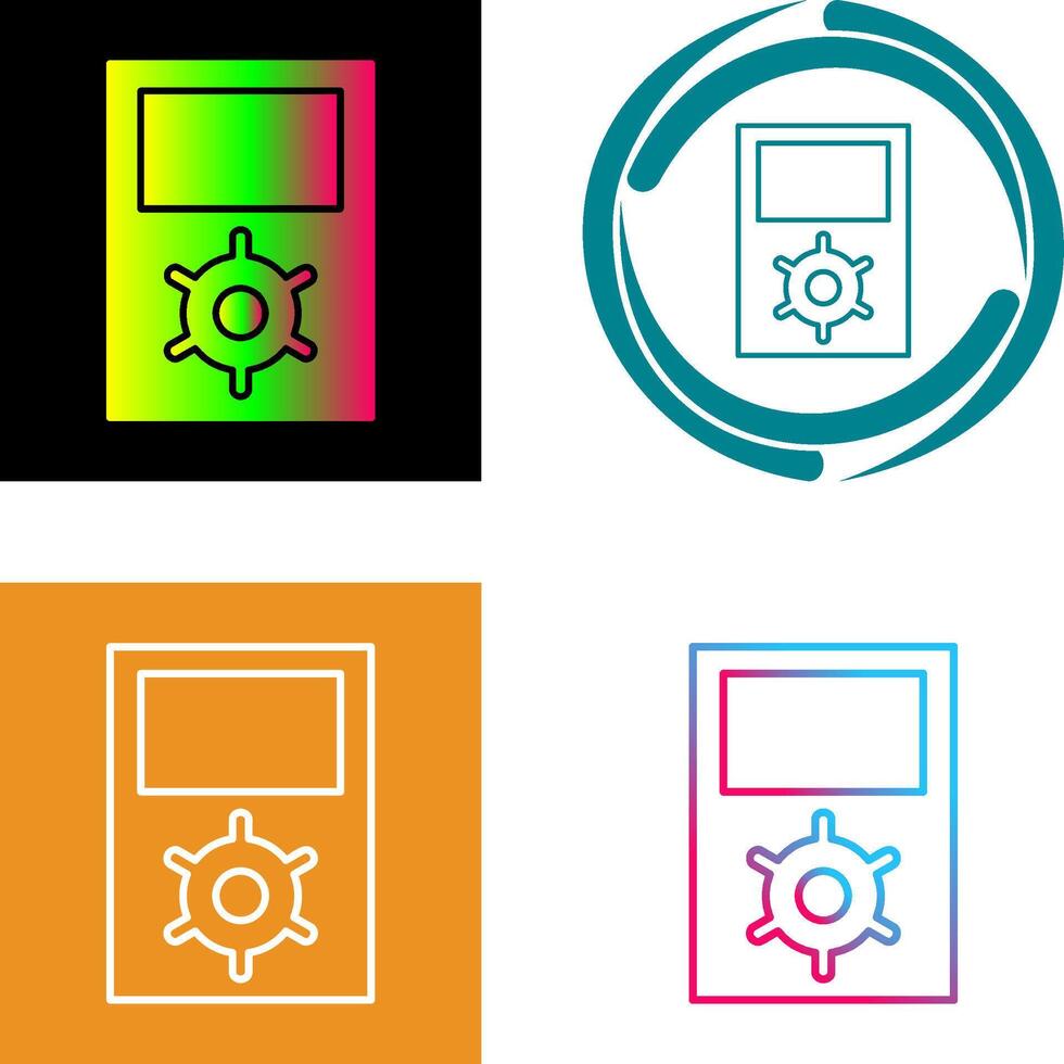 Unique Portfolio Management Icon Design vector
