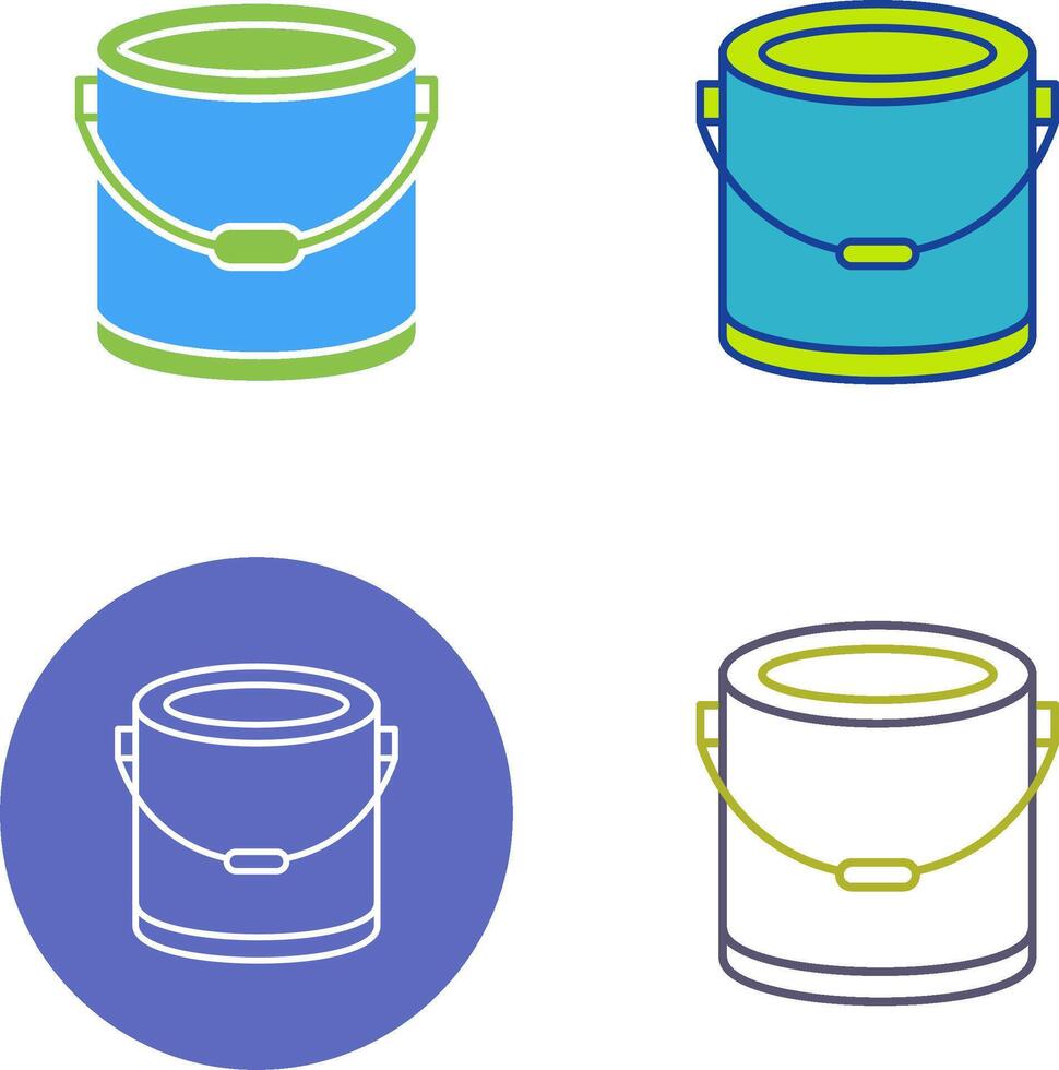 Paint Bucket Icon Design vector
