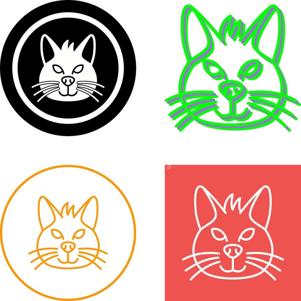 gato icono diseño vector