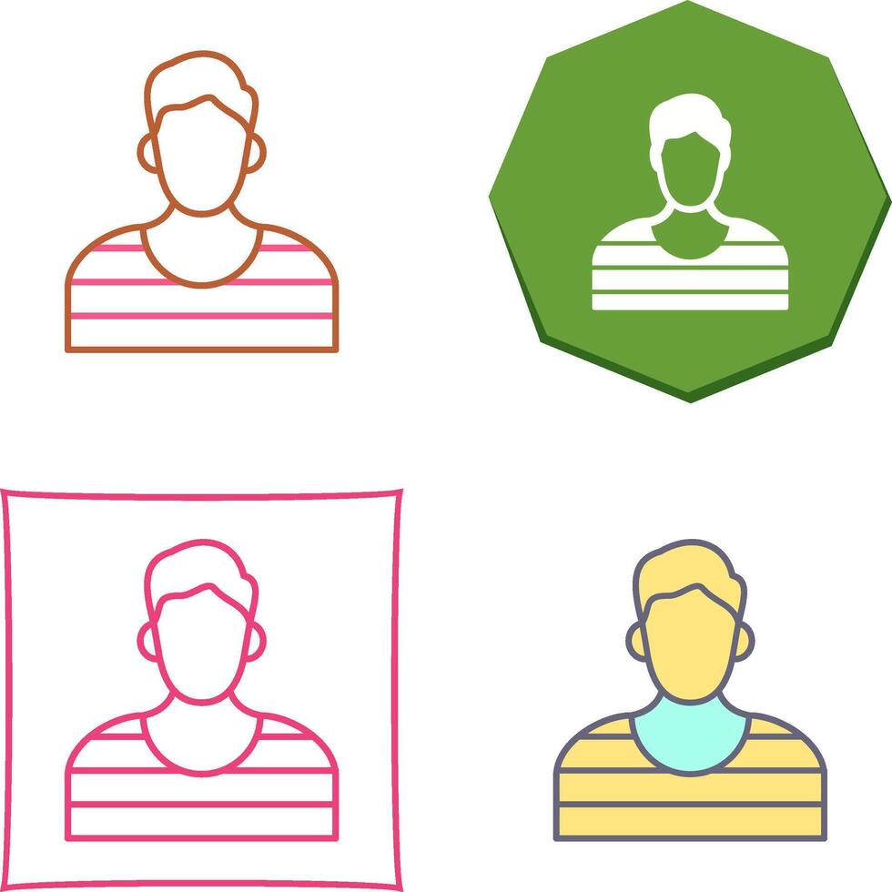 Prisioner Icon Design vector
