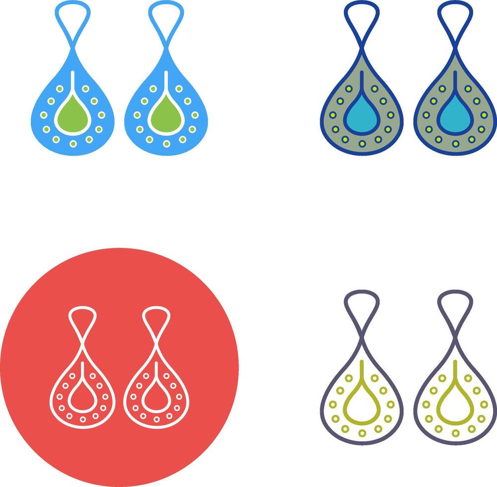 Earring Icon Design vector