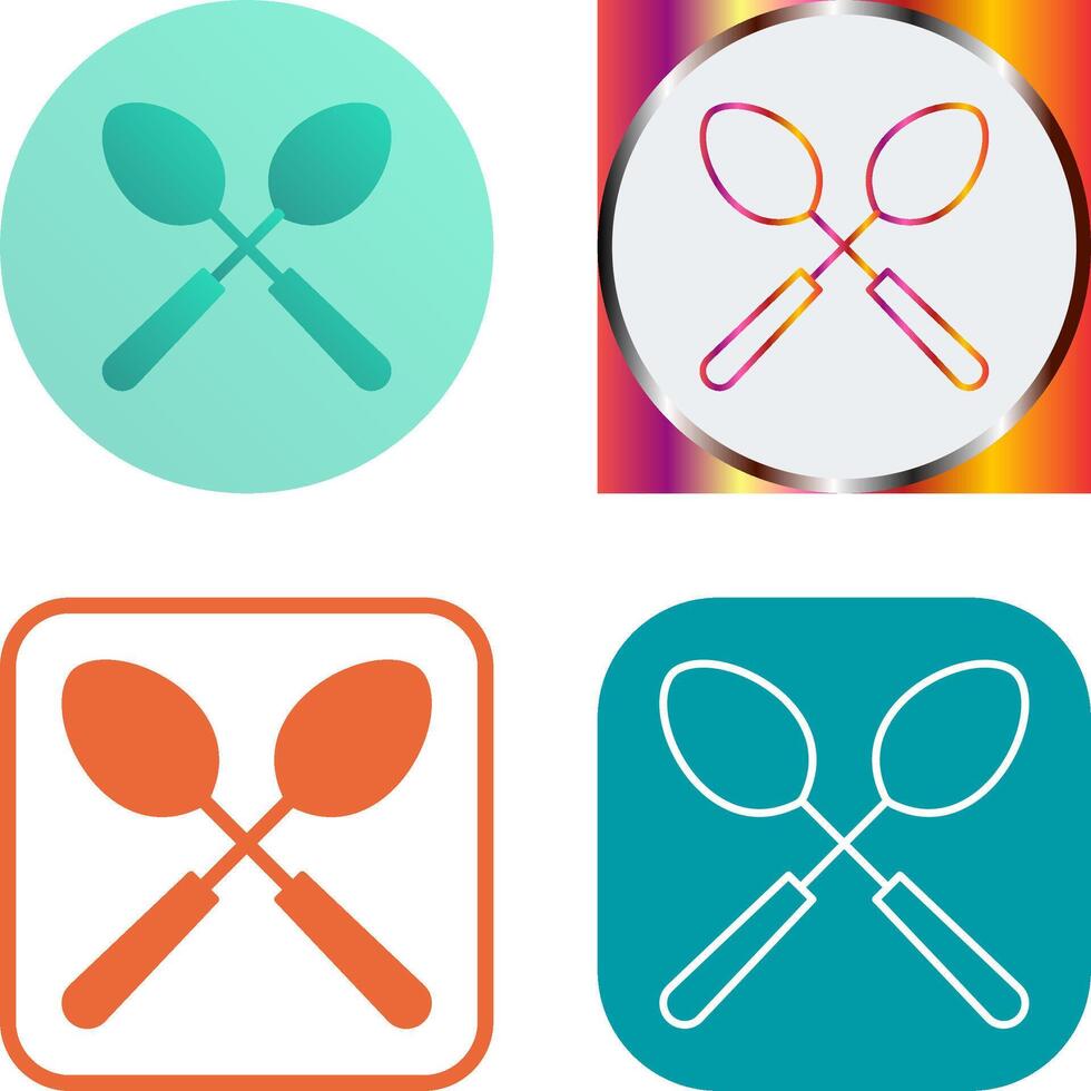 Spoons Icon Design vector