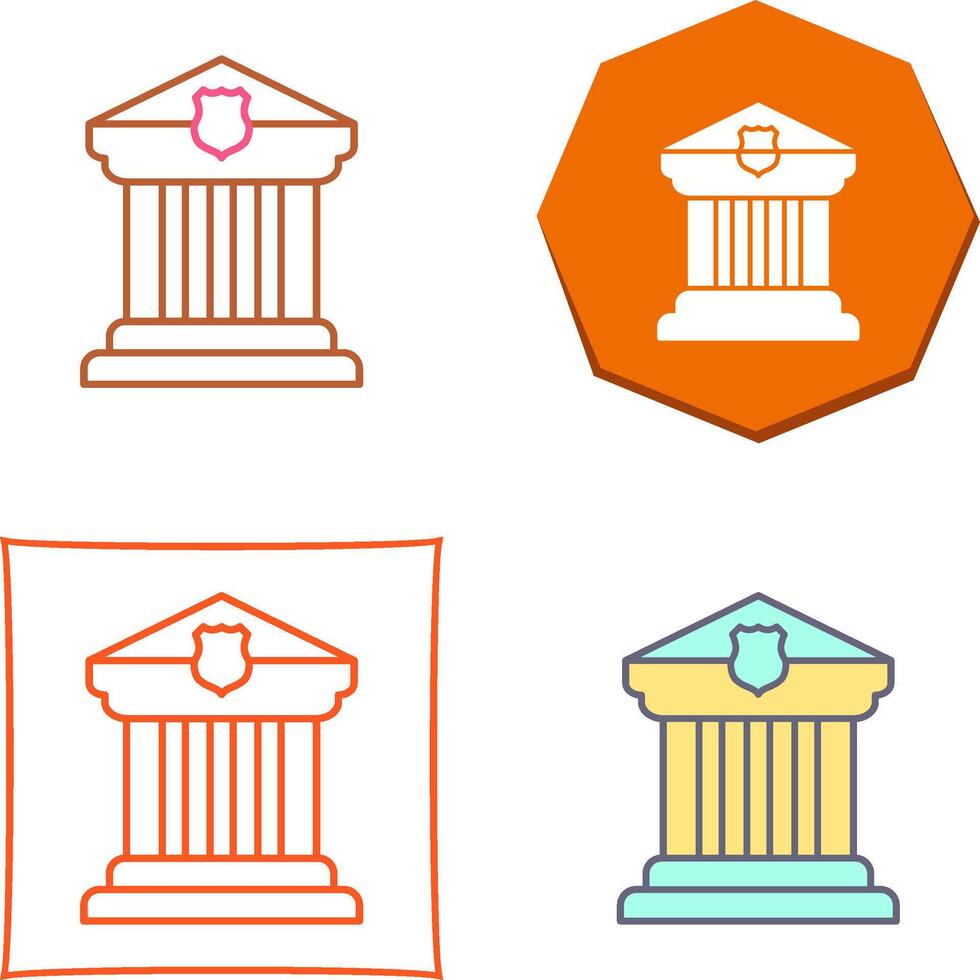 palacio de justicia icono diseño vector