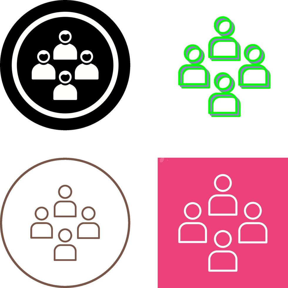 Network Group Icon Design vector