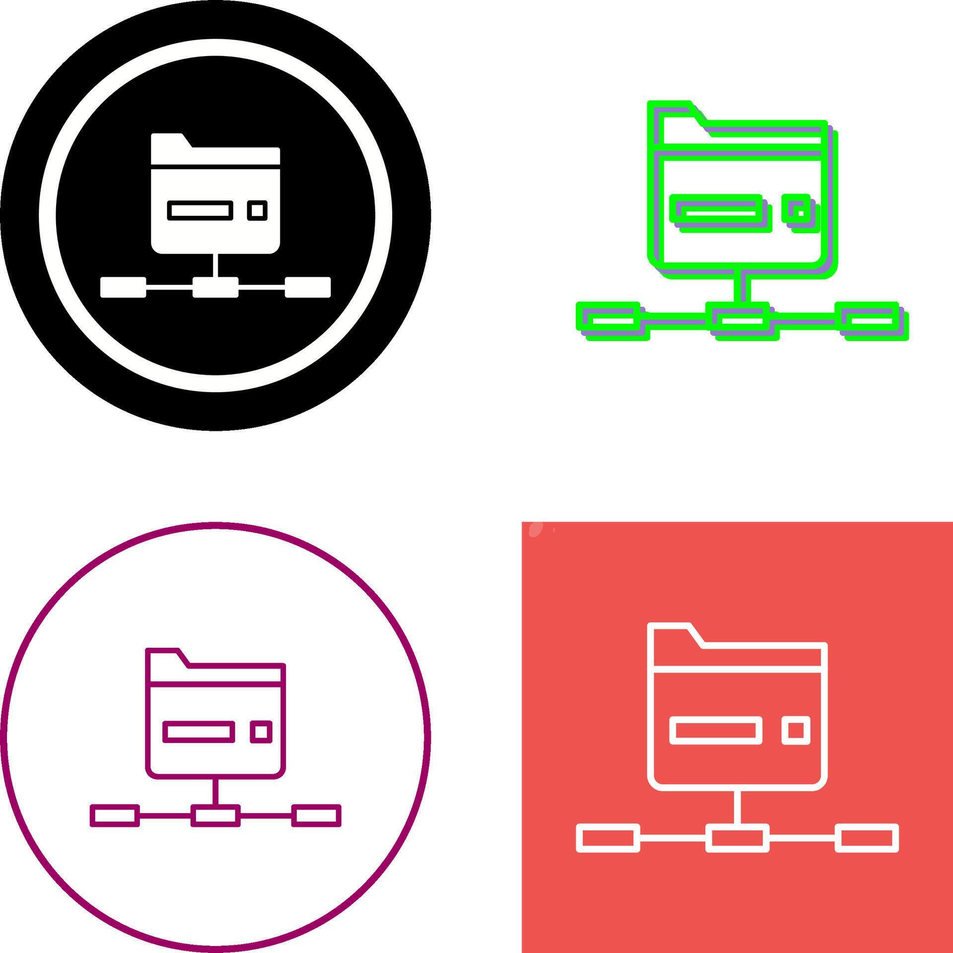 Network Folder Icon Design 44027593 Vector Art at Vecteezy