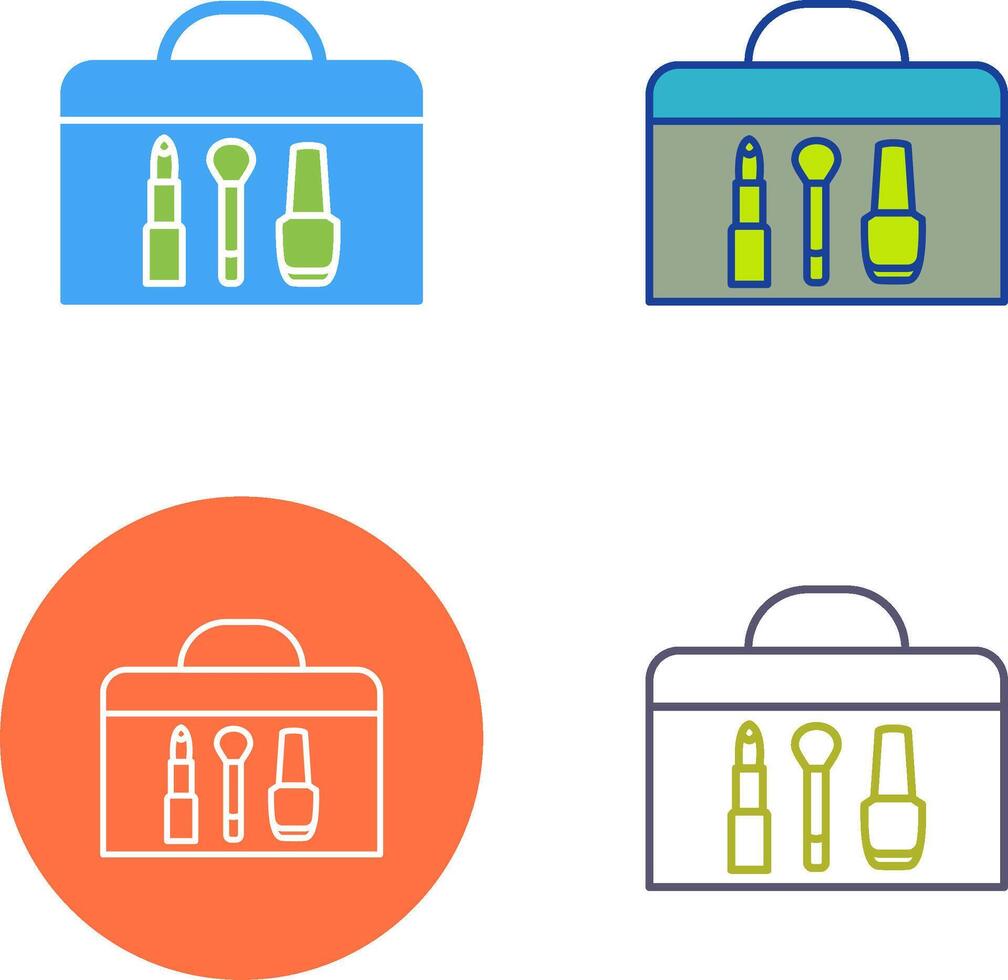 Cosmetics Box Icon Design vector