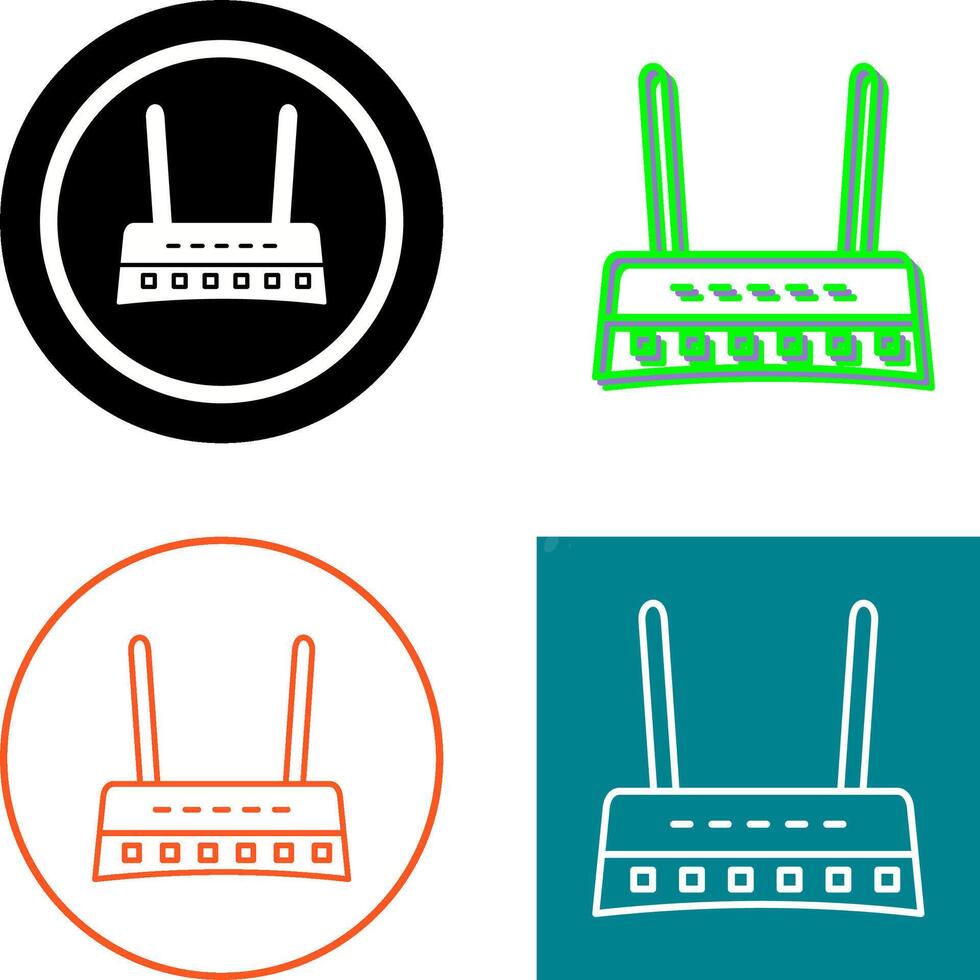 Router Icon Design vector