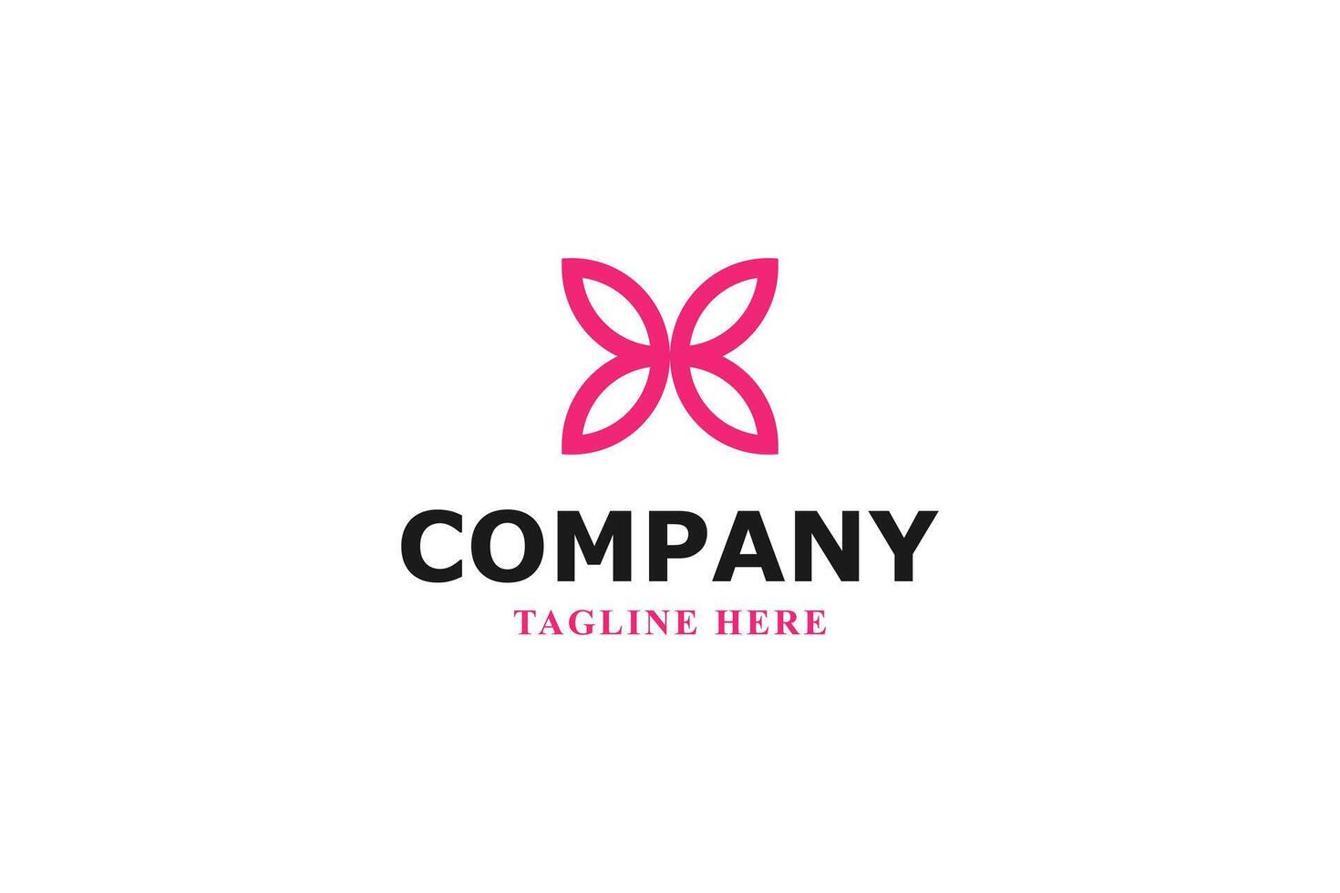 letra si y mariposa moderno logo vector