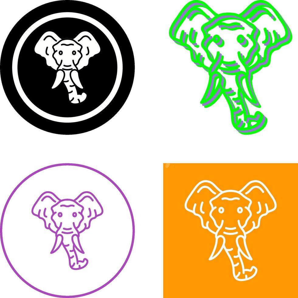 Eleplant Icon Design vector