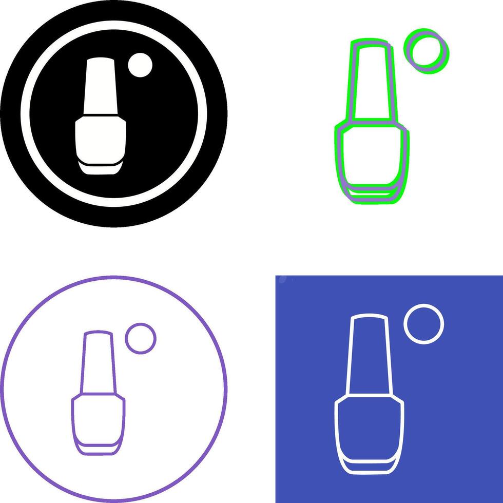 Nailpolish Icon Design vector