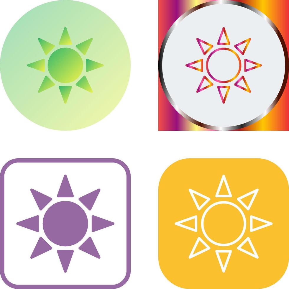 UV Radiation Icon Design vector