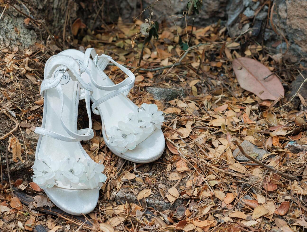 white wedding shoes photo