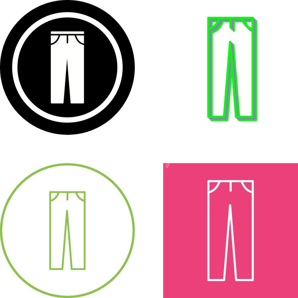 Pants Icon Design vector