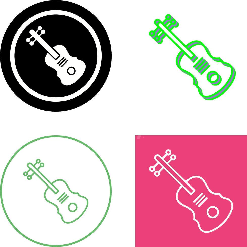 violín icono diseño vector