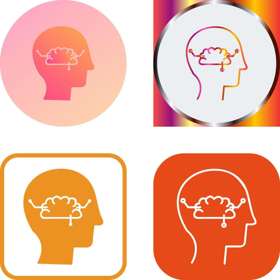 Thinking Icon Design vector