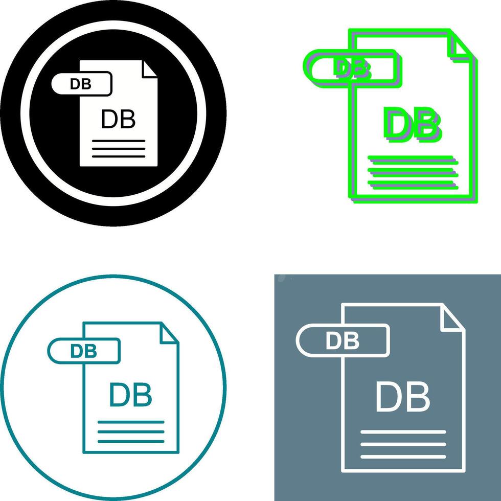 db icono diseño vector