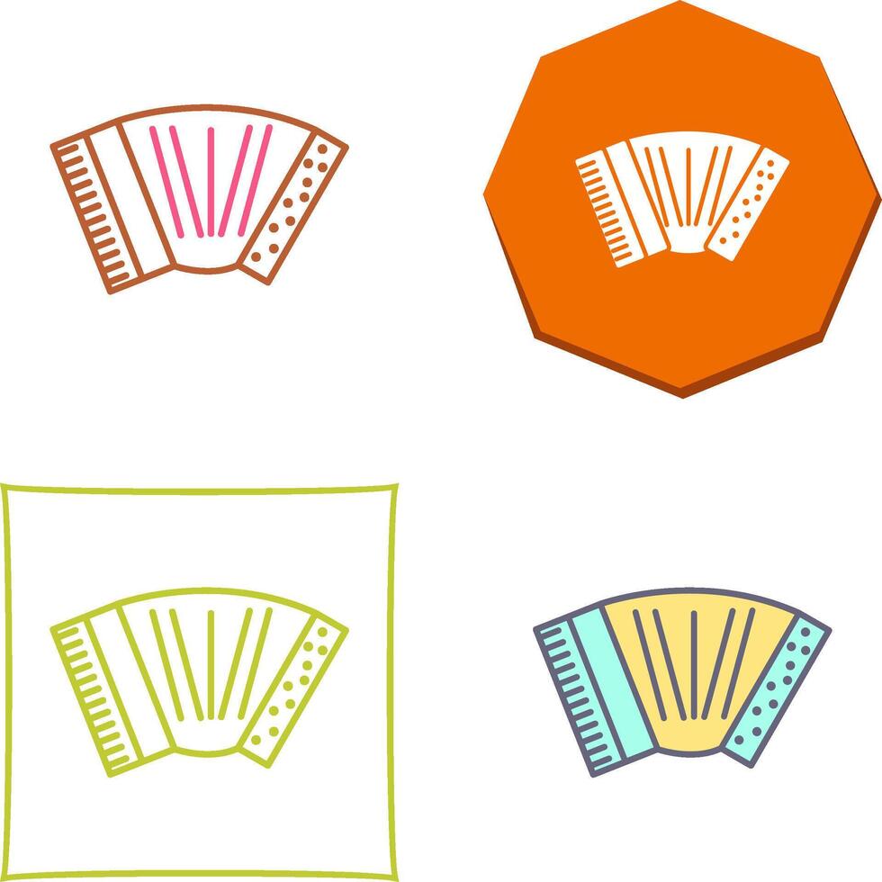 Accordion Icon Design vector