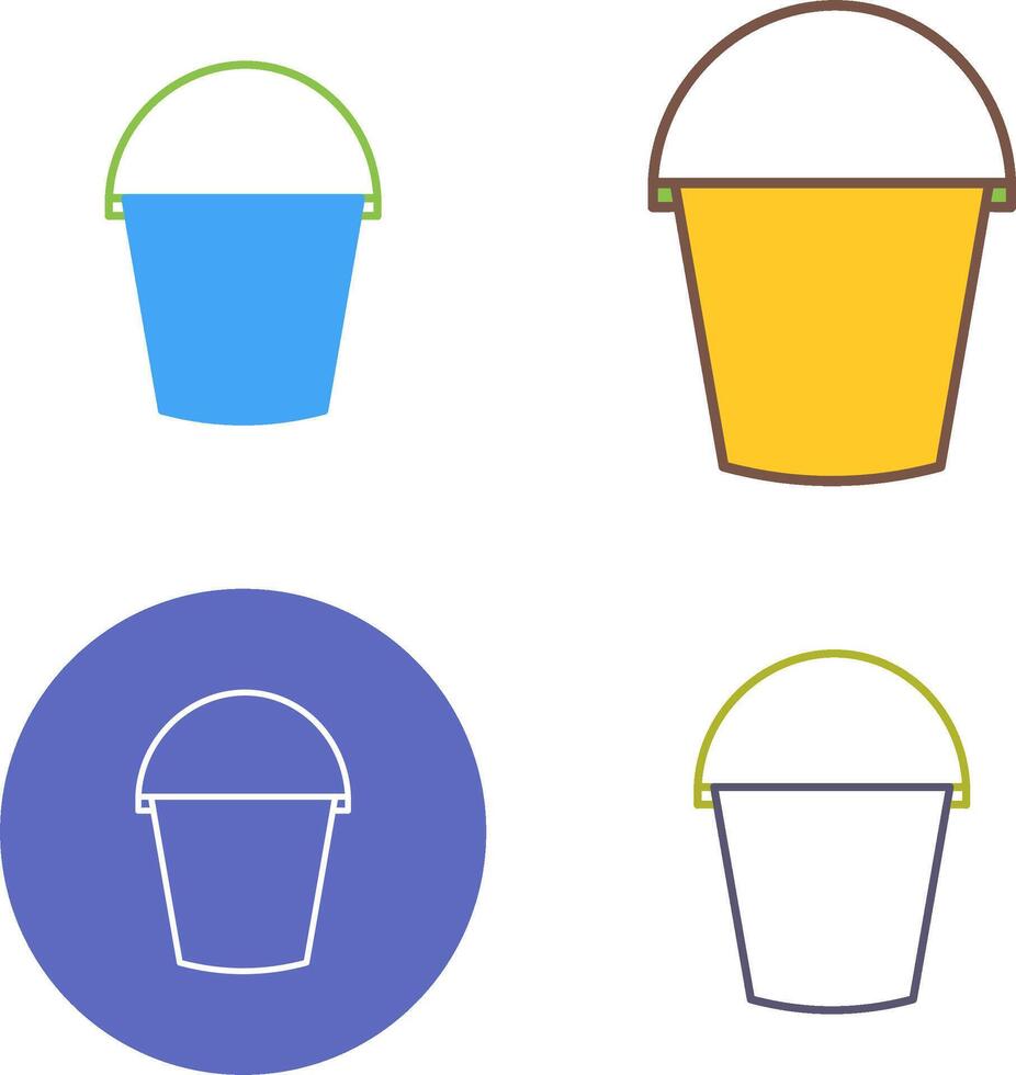 Water Bucket Icon Design vector