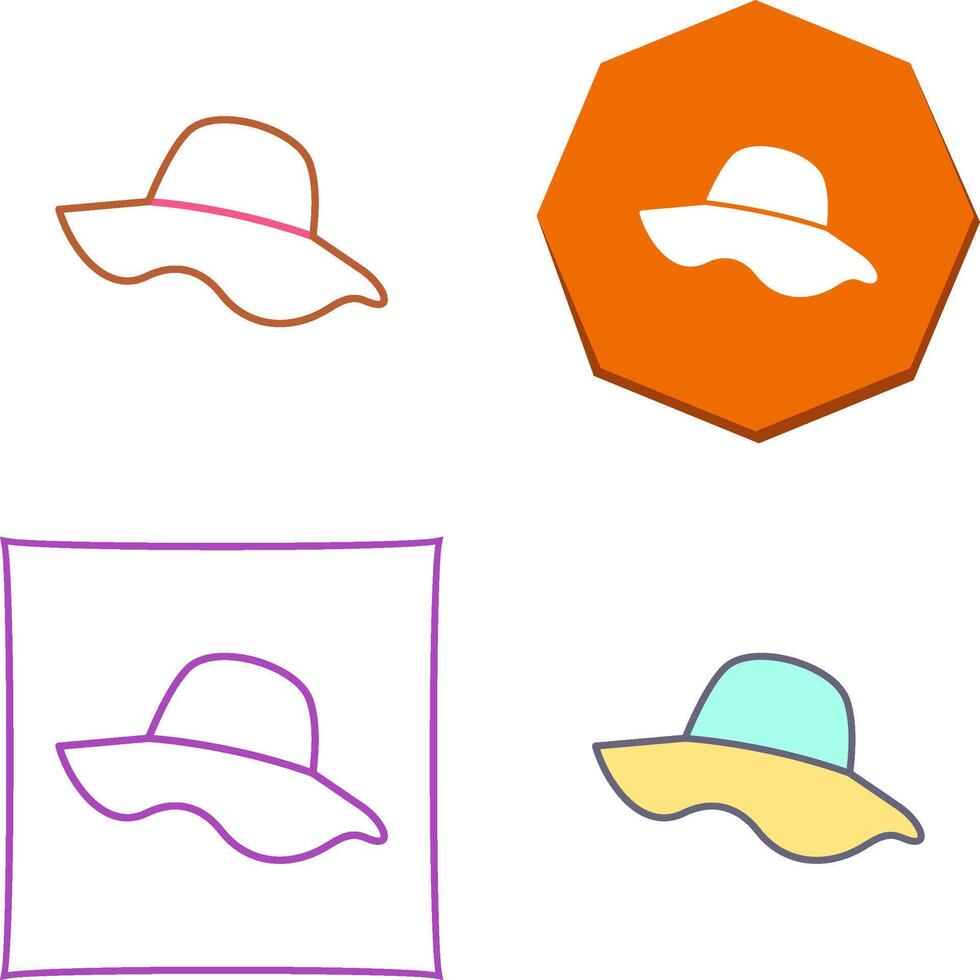 diseño de icono de sombrero vector